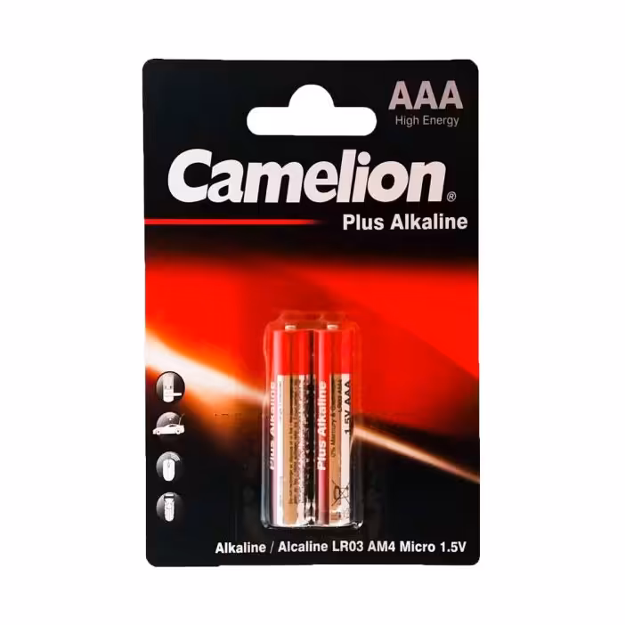 باتری نیم قلم  پلاس الکالاین کملیون(1.5ولت)بسته 2عددی