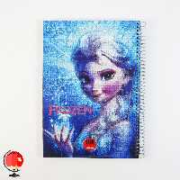 دفتر مشق 100 برگ سیمی طرح فروزن جلد سخت آپادانا