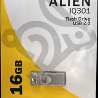 فلش 16 گیگ IQ برند معتبر گارانتی مادام فلزی زنجیردار سرعت خوب