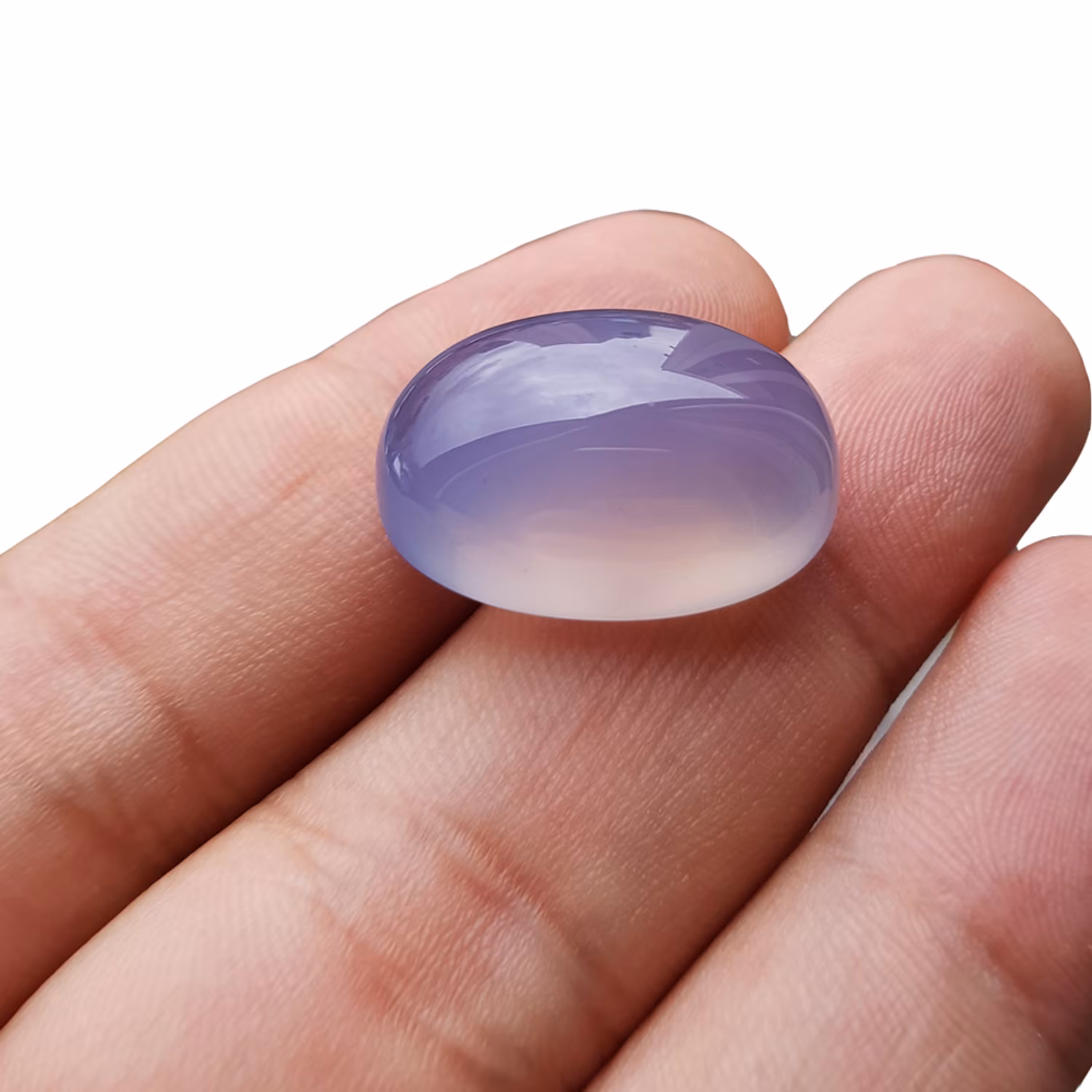 عقیق کبود اصل یمن قواره دار با مغز عسلی و زجاجی تراش دامله کد 838