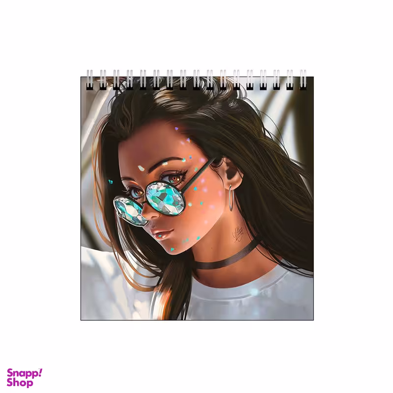 دفتر طراحی بامبیلیپ طرح دختر و عینک آفتابی کد 4612939