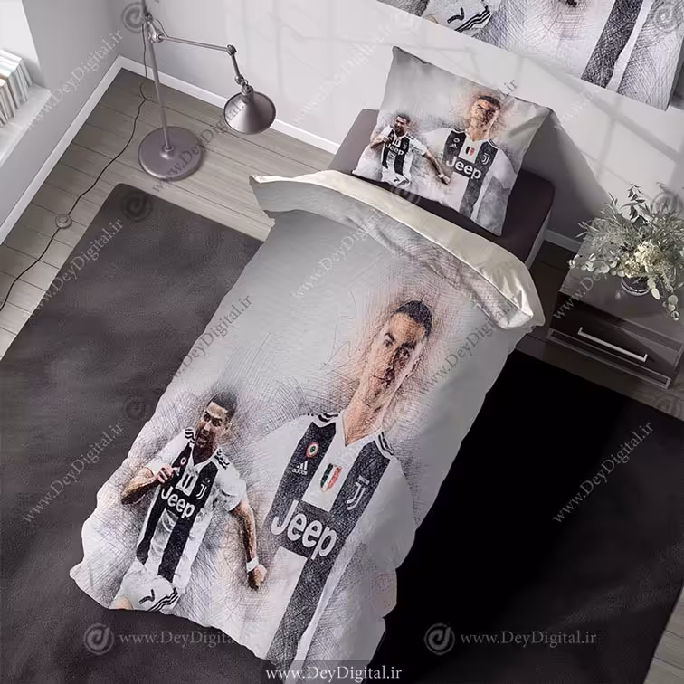 خرید روتختی پسرانه یکنفره طرح رونالدو