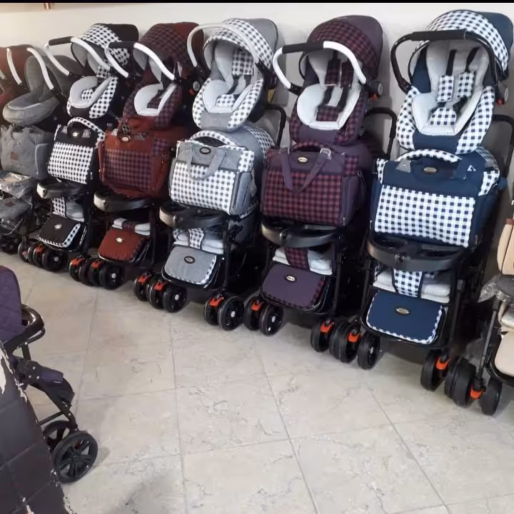 سرویس کالسکه و کریر و ساک لوازم بی بی لایک