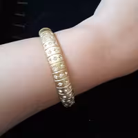 النگو تکپوش نگین دار باریک قطر داخلی 6 سانتیمتر