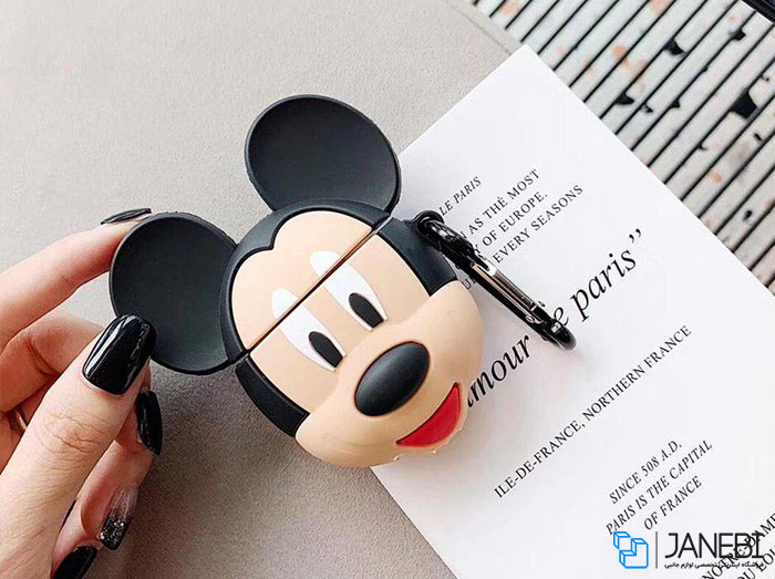 کاور محافظ سیلیکونی ایرپاد طرح میکی موس Mickey Mouse Silicone Case Apple Airpods