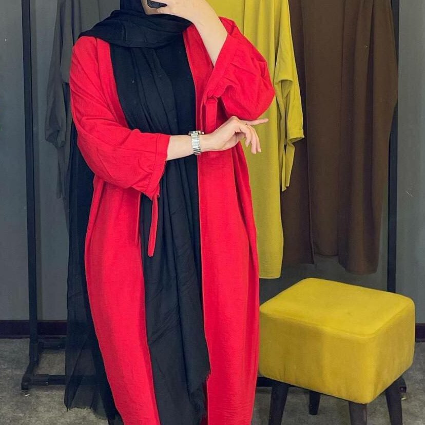 مانتو آستین گره ای جنس ابروبادی بسیار پرفروش
