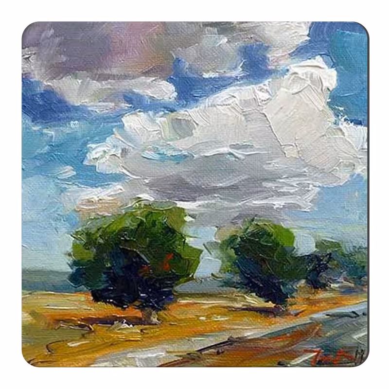 مگنت طرح نقاشی درخت و ابر کد wmg1261