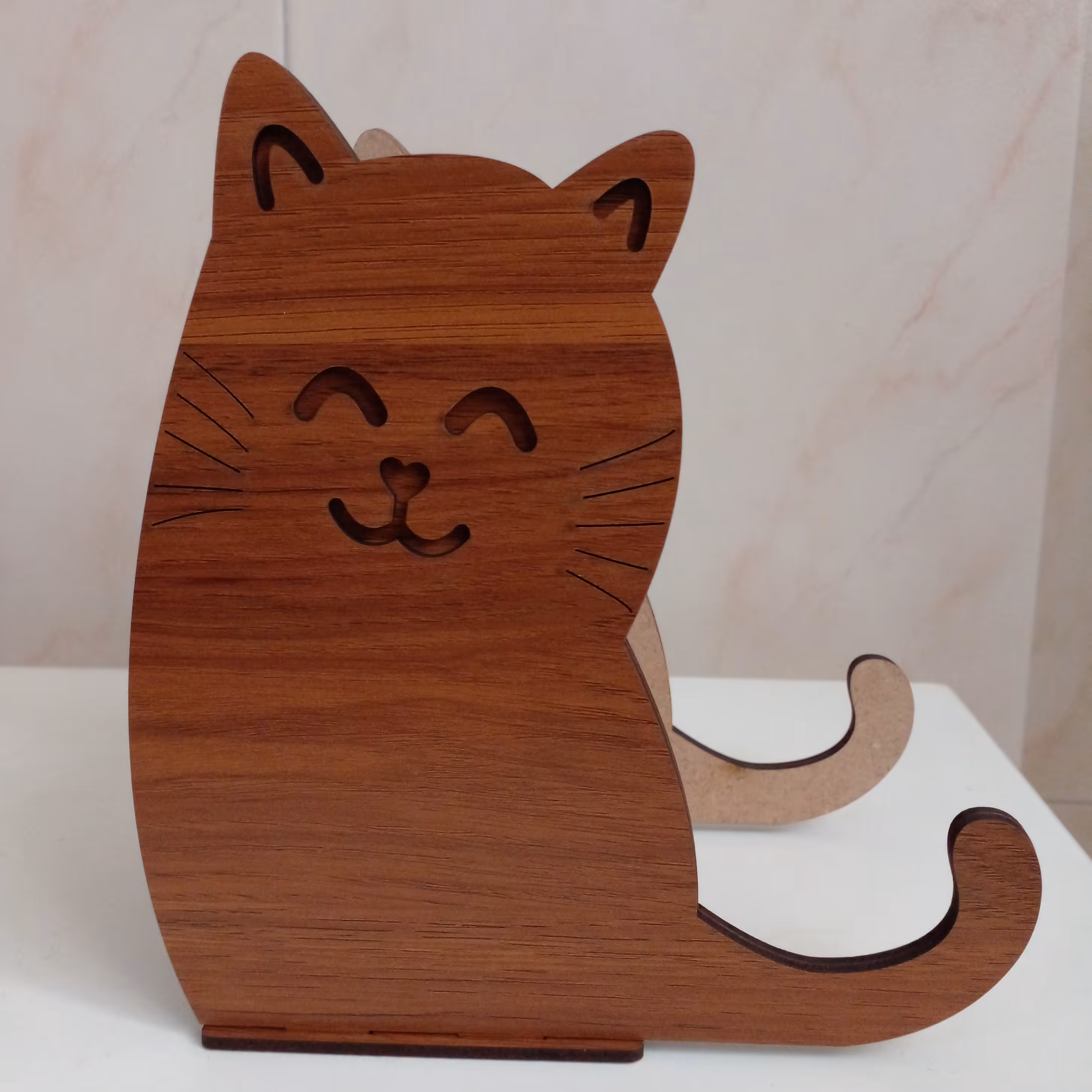 جامدادی  چوبی طرح گربه (پس کرایه)