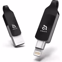 آدام المنتس فلش مموری لایتنینگ مدل iKlips DUO Plus ظرفیت 64 گیگابایت مشکی - Hiapple.ir