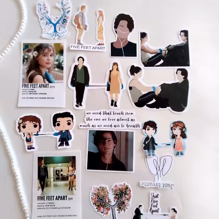 استیکر فیلم پنج قدم فاصله