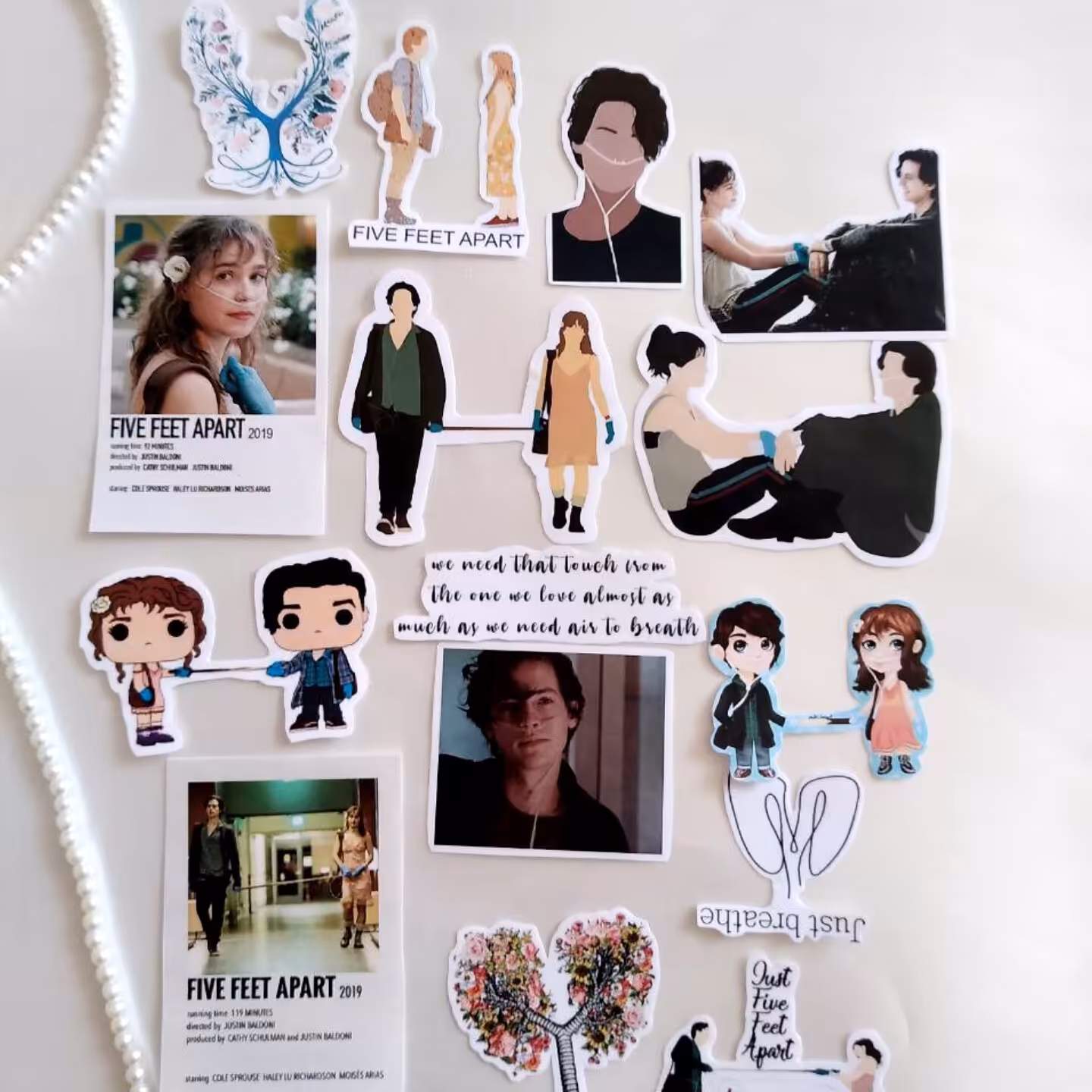 استیکر فیلم پنج قدم فاصله