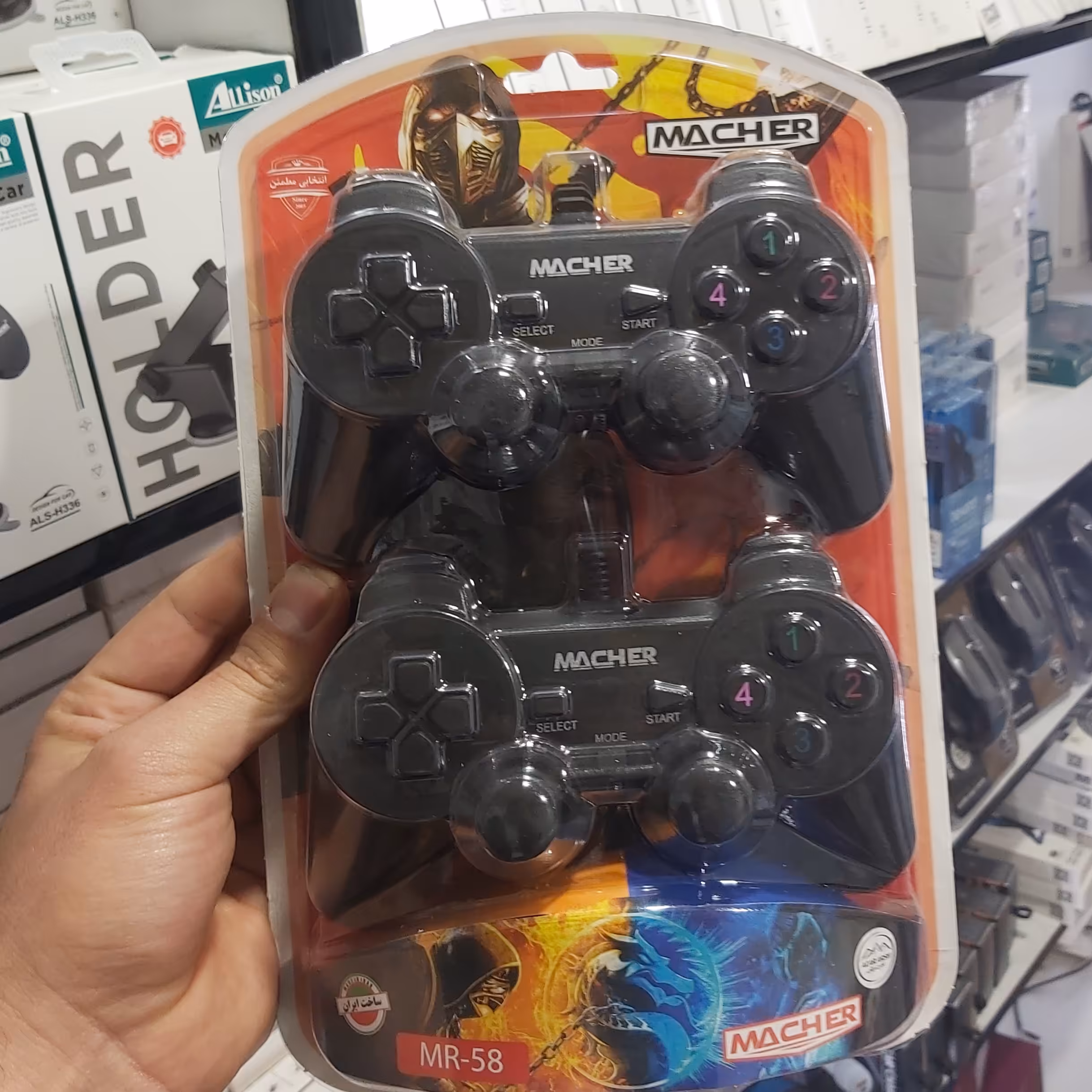 دسته بازی مچر مدل MR-58 دوبل شوک دار