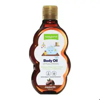 روغن بدن ماساژ و نرم کننده پوست کودک حاوی ویتامین Eو روغن جوجوبا بی بی لند ضد حساسیت 