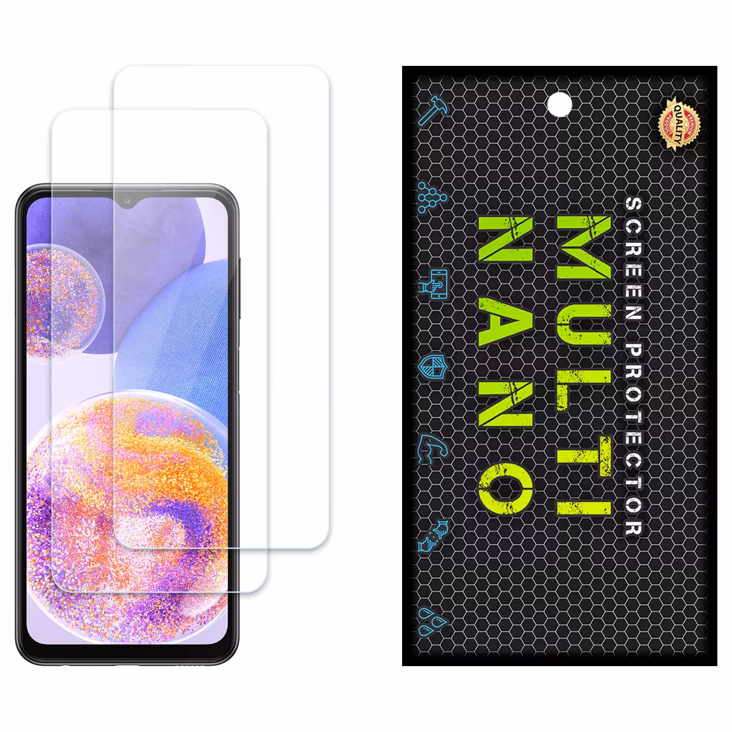 محافظ صفحه مولتی نانو مدل X-S2N برای موبایل سامسونگ Galaxy A23 پک دو عددی