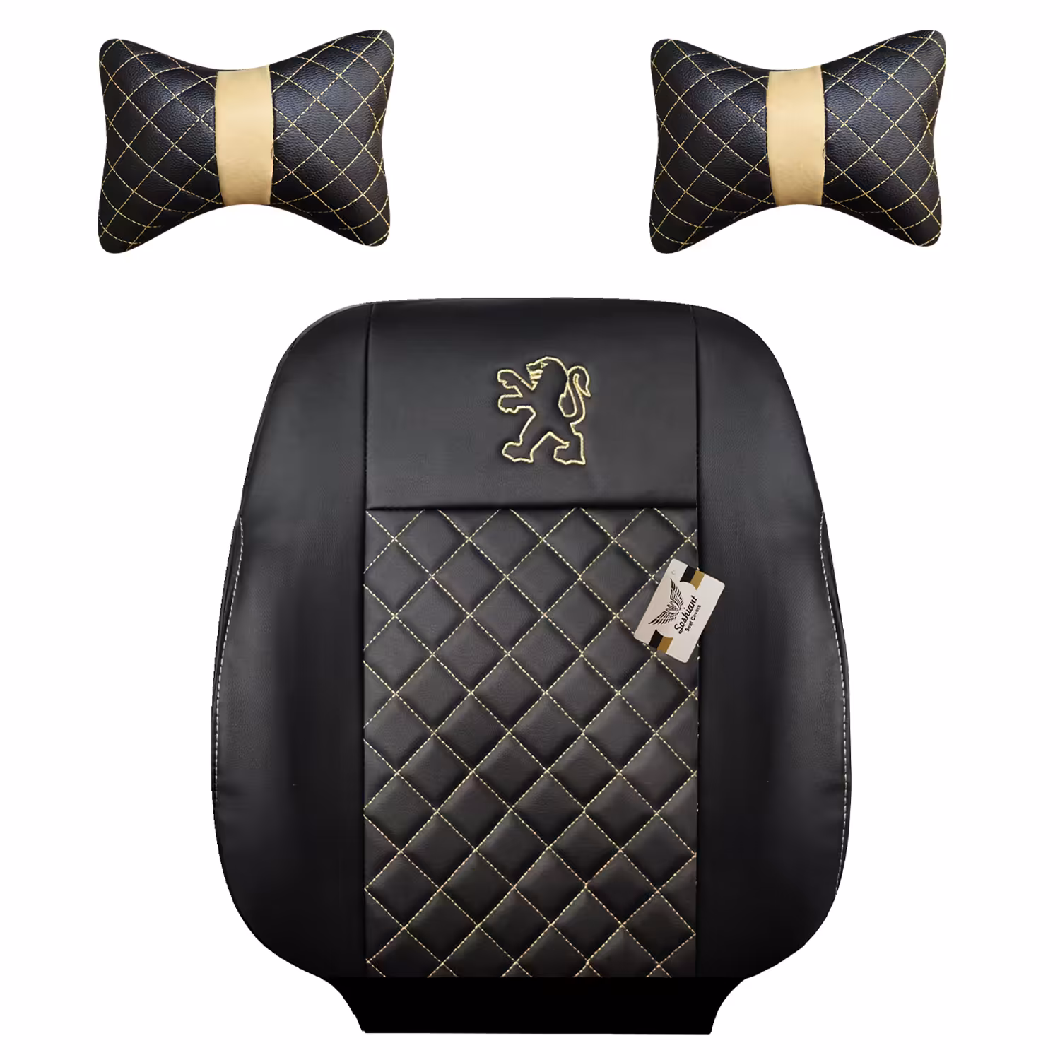 روکش صندلی چرمی خودرو سوشیانت مدل مارال مناسب پژو 405 GLX به همراه  پشت گردنی