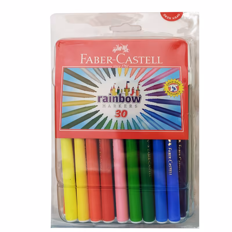 ماژیک رنگ آمیزی 30 رنگ فابرکاستل مدل rainbow کد 45F