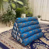 لم پشتی سه بعدی زنبوری طرح ترمه آبی