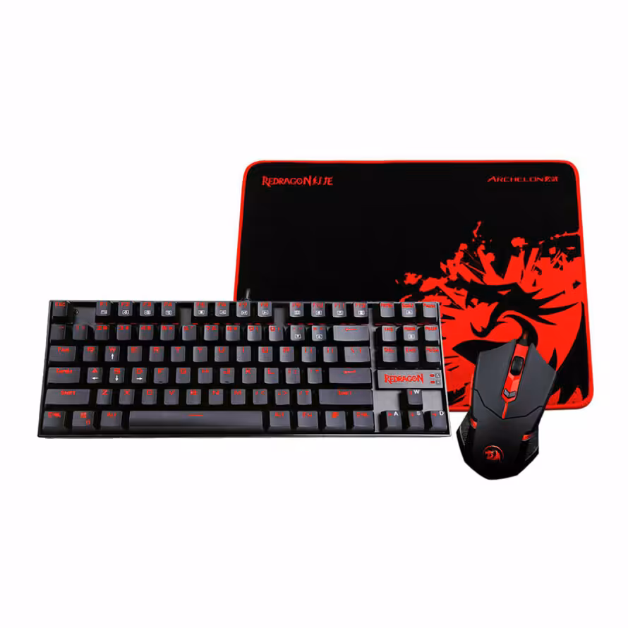 باندل گیمینگ موس و کیبورد و موس پد ردراگون K552-BA2