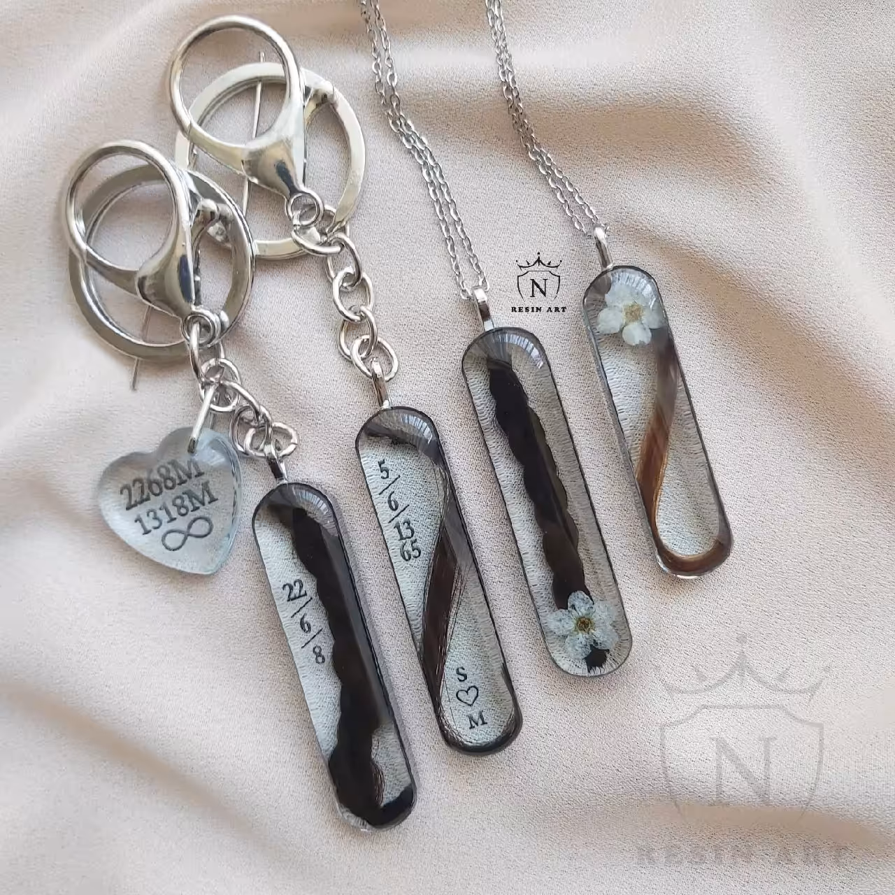 جاکلیدی رزینی طرح زلف  مدل 4 ، سفارشی ساز