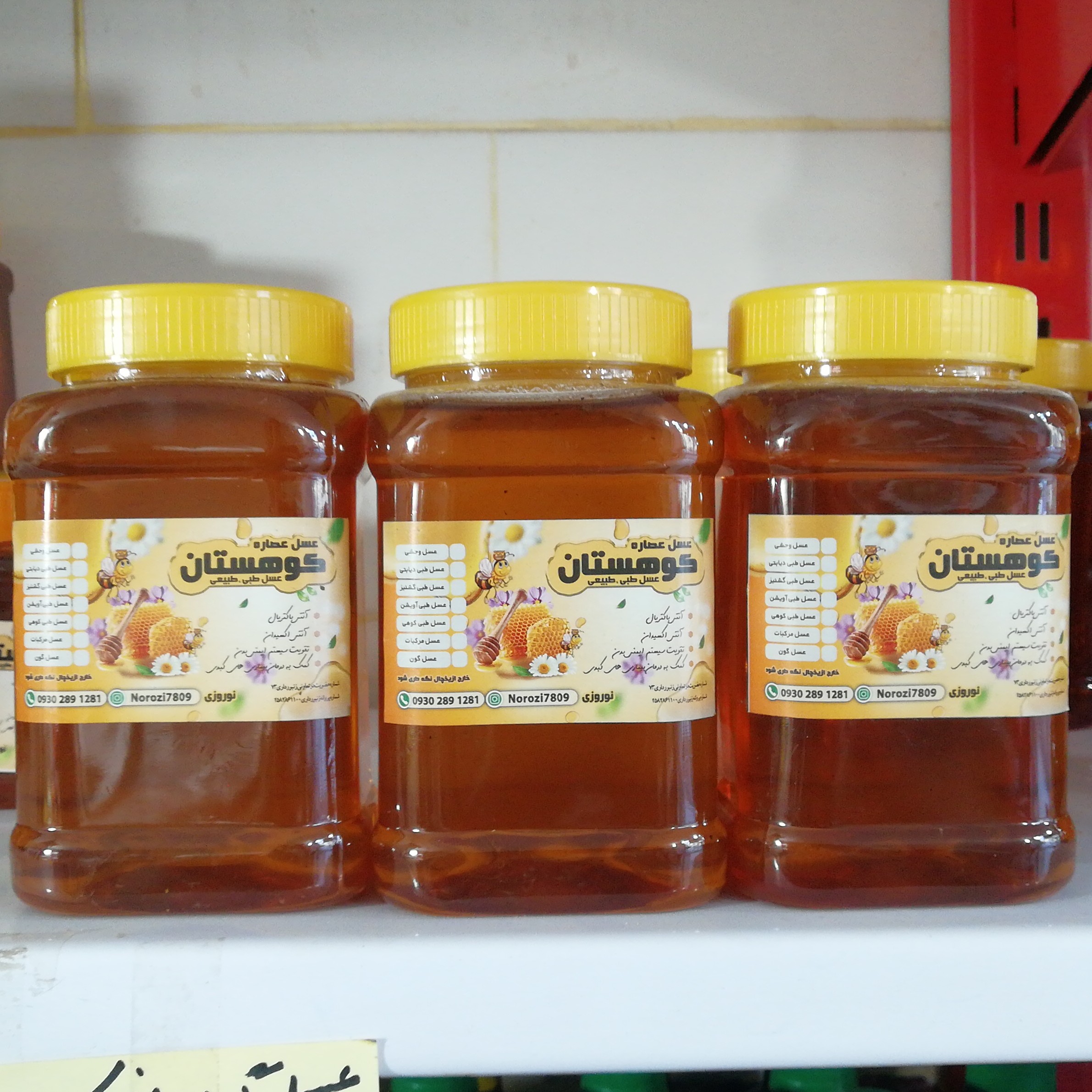 عسل طبیعی کوهستان - طبی و طبیعی یک کیلو 