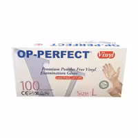 دستکش یکبار مصرف اپ پرفکت مدل ونیل بسته 100 عددی

