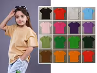 تیشرت یقه ژاپنی جلو دکمه 4 سال طرح گلدوزی شده polo بامشی bamshi