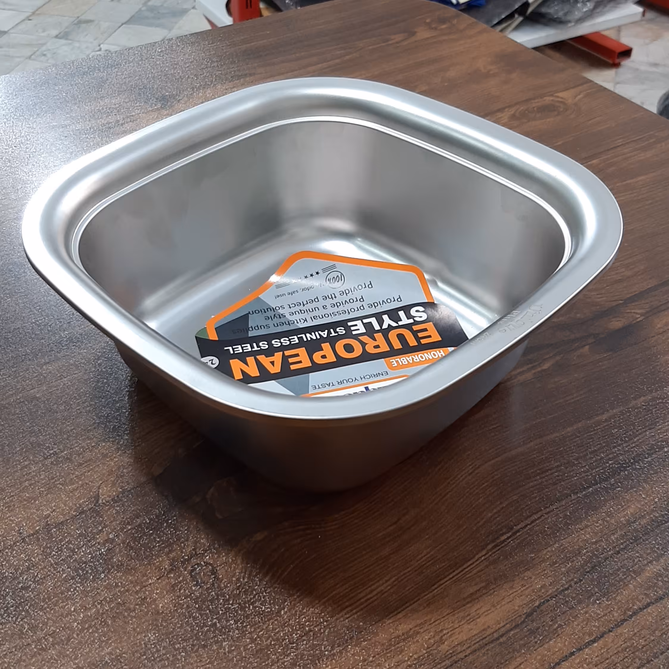 لگن مربع استیل یونیک فوق ضخیم 4