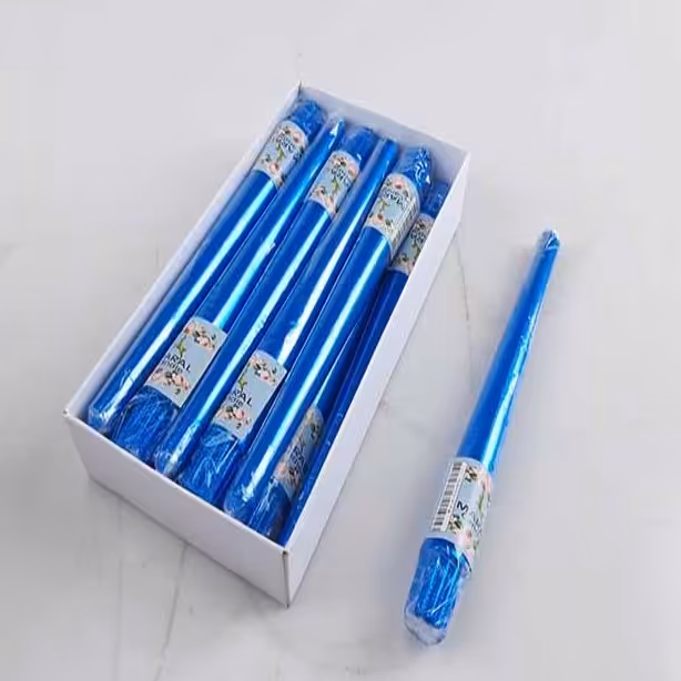 شمع قلمی 12عددی 20سانت آبی