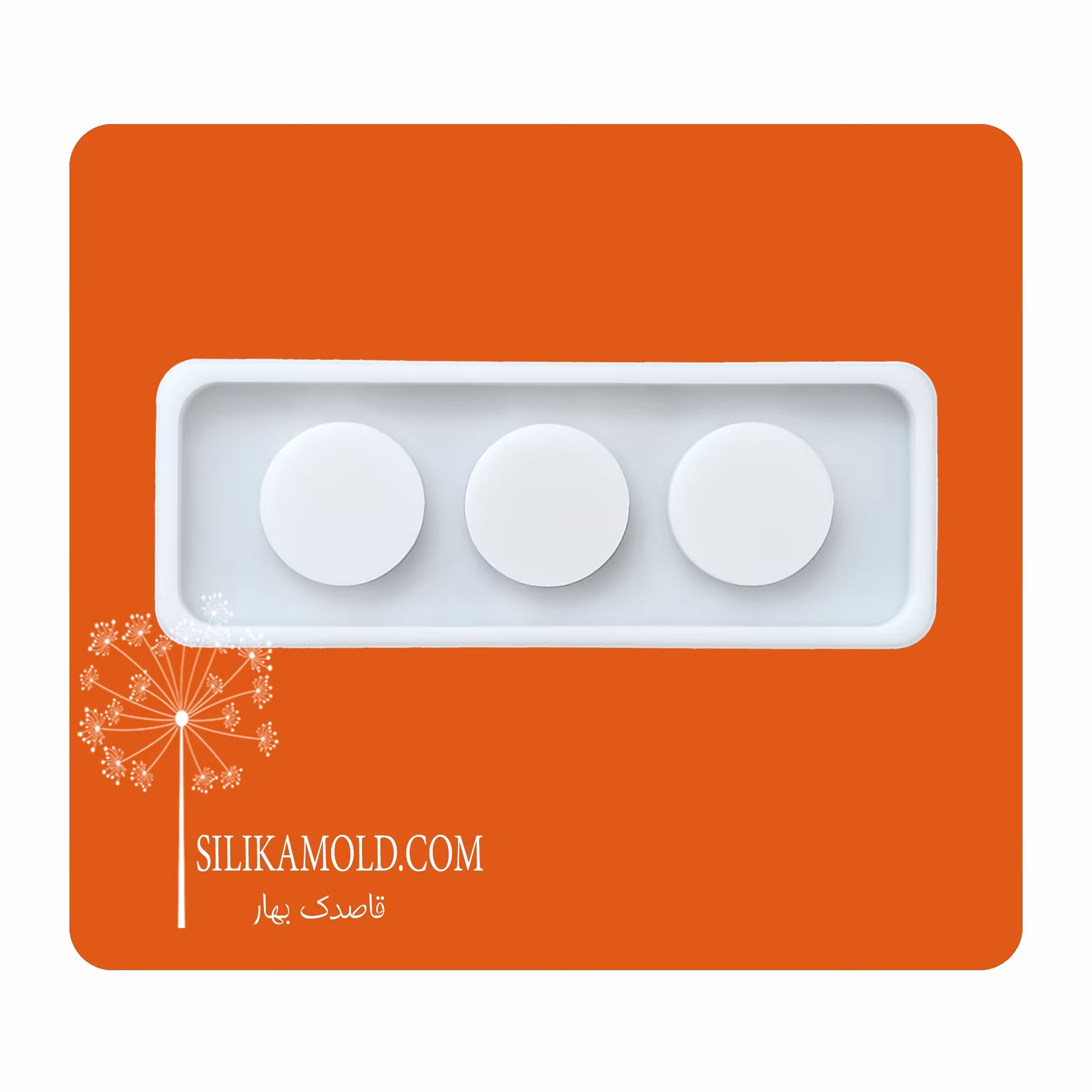 قالب سیلیکونی رزین مدل جاشمعی کد Candle1