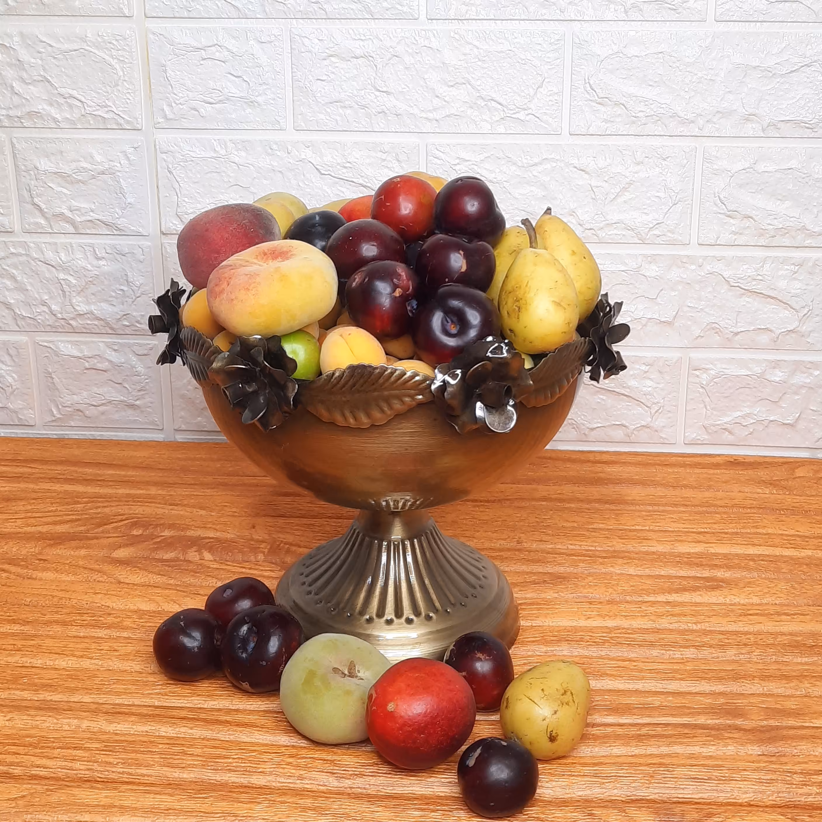 ظرف میوه آنتیک فلزی