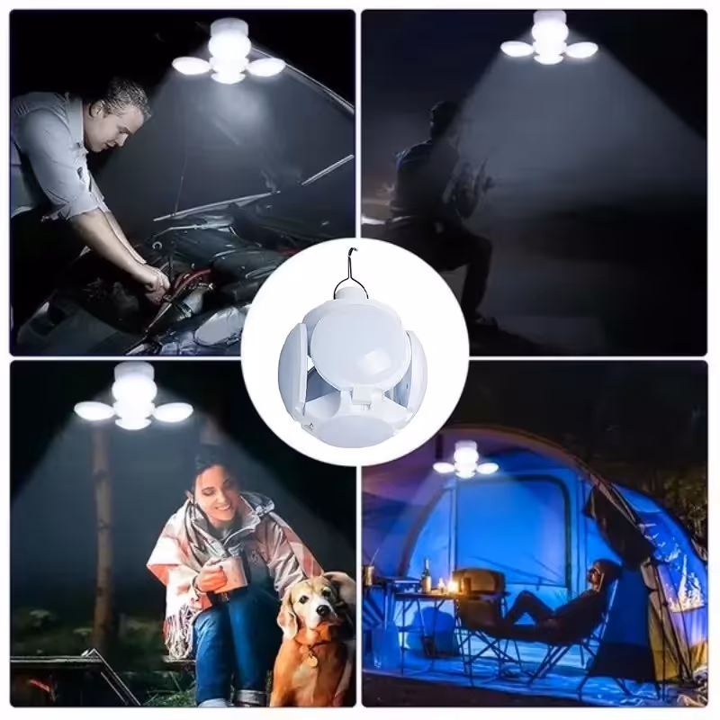  لامپ شارژی آویزدار کمپینگ مدل تاشو