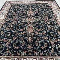 فرش 700 شانه12 متری ورژن افشان قو هشت رنگ خامه بافان هیدست شده بدون پرز دهی بدون رنگ رفتگی بهترین قیمت (پس کرایه)