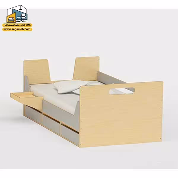 تخت خواب نوجوان مدل BTP10 - فروشگاه سه گامه