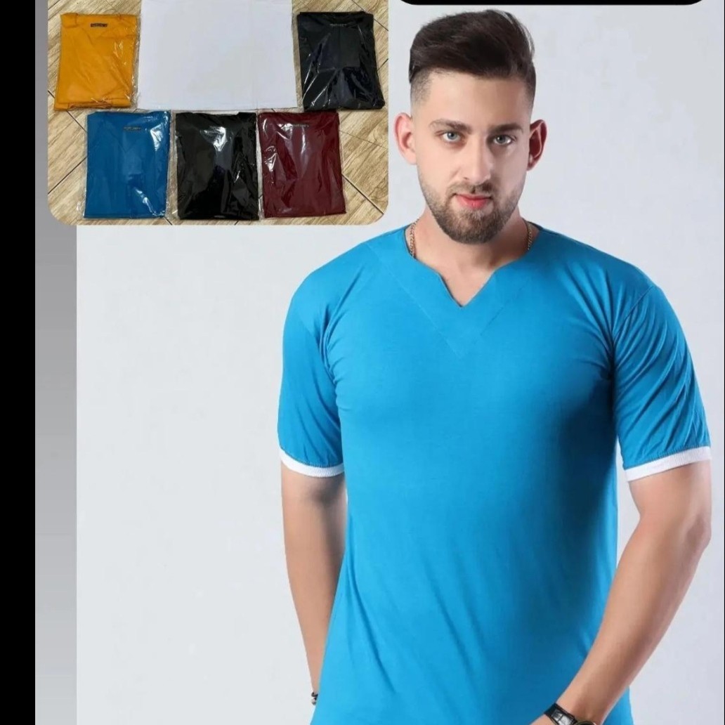 تیشرت مردانه یقه کوبایی