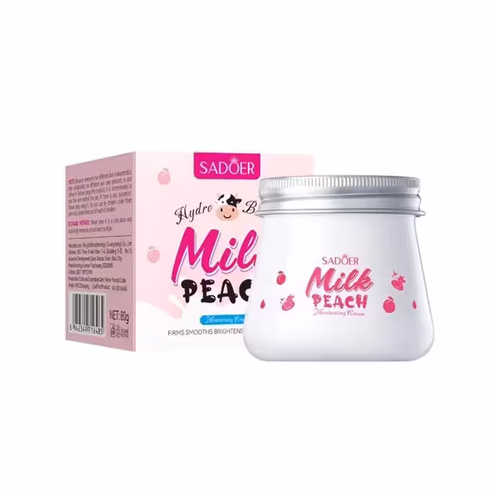 کرم مرطوب کننده صورت سادور مدل شیر و هلو حجم 80 گرم