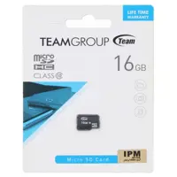 کارت حافظه micro SDHC تیم گروپ کلاس 10 استاندارد UHS-I U1 سرعت 80MBps ظرفیت 16 گیگابایت