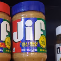 کره بادام زمینی جیف (آبی)اصل آمریکا (454gr) کرانچی