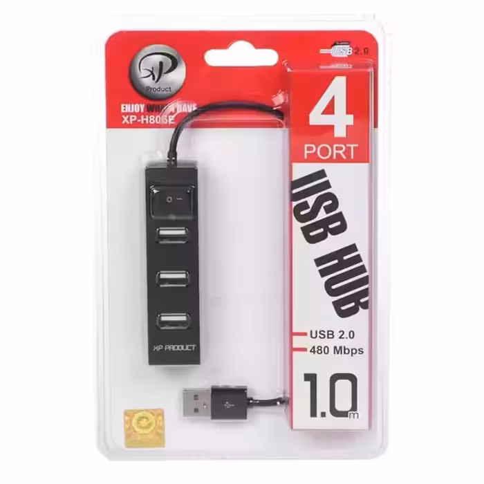 هاب USB چهار پورت ایکس پی XP-H806 کلید دار
