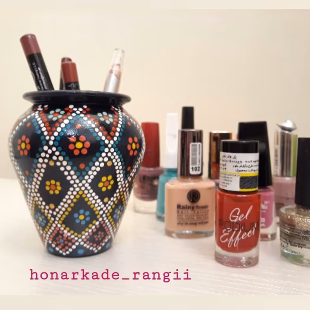 جاقلمی نقطه کوب سفالی