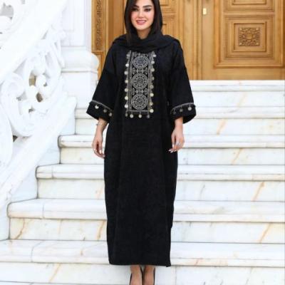 پیراهن مخمل کتیبه و سکه زنانه