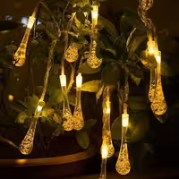 ریسه اشکی LED طلایی - تزئینی