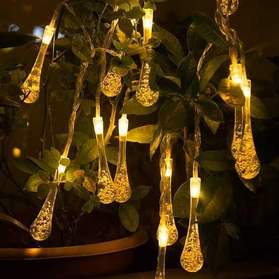 ریسه اشکی LED طلایی - تزئینی