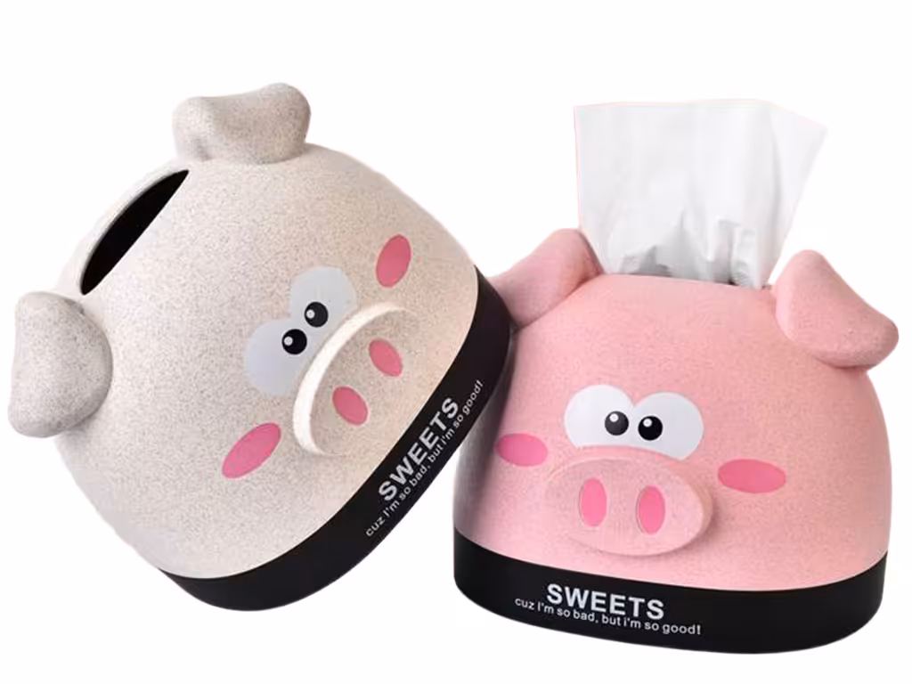 جا دستمال کاغذی فانتزی طرح خوک