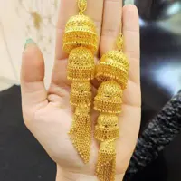 گوشواره نقره ابکاری طلا