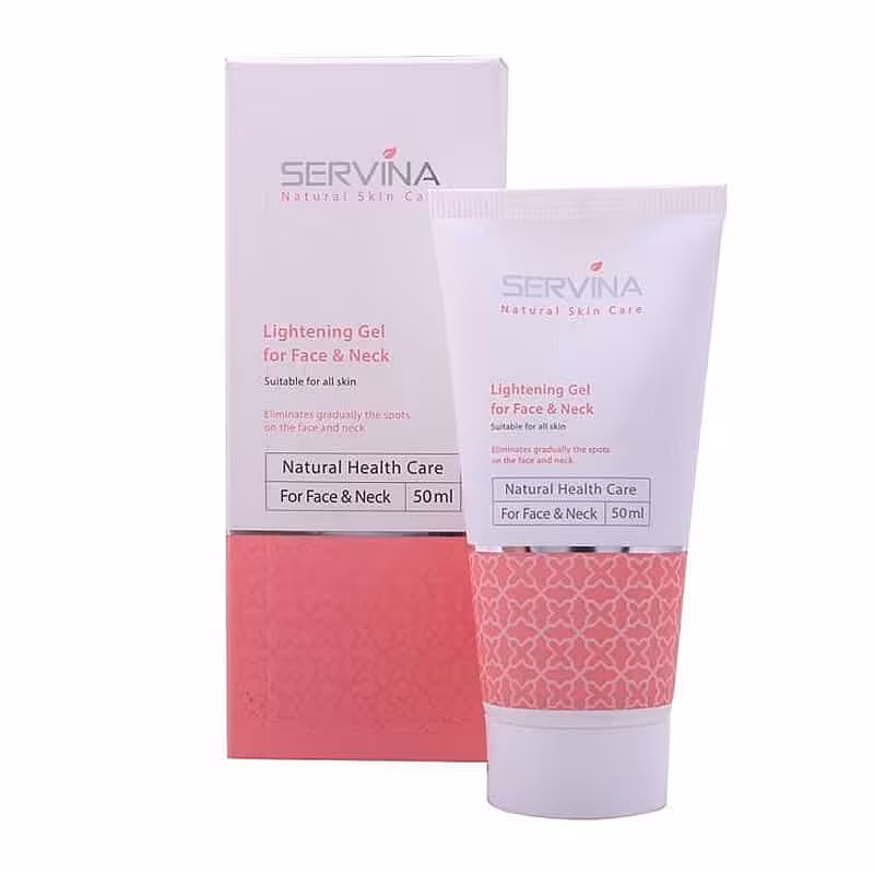 قیمت خرید اینترنتی ژل روشن کننده پوست صورت و گردن سروینا مناسب انواع پوست | فارموکسین