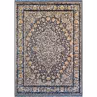 فرش ماشینی افرند 1500 شانه زمینه دلفینی کد 55022 (دوازده متری)