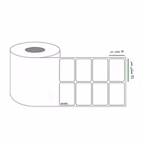 خرید برچسب پرینتر لیبل زن ابعاد 51 × 34 میلی متر رول 3000 عددی