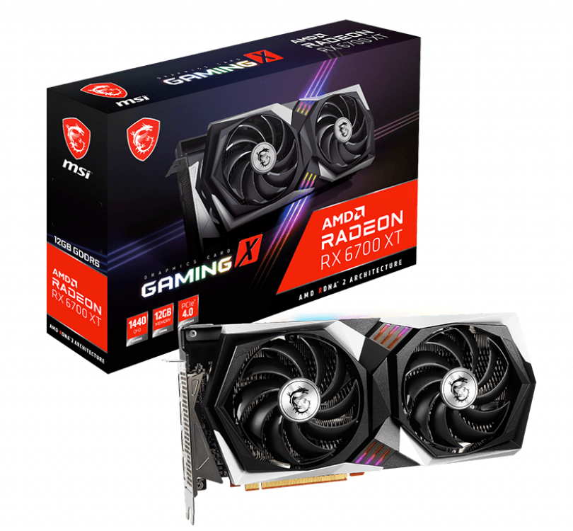 کارت گرافیک  ام اس آی مدل Radeon RX 6700 XT GAMING X 12G حافظه 12 گیگابایت