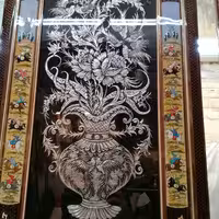 تابلو زیبا مینیاتور و قلمزنی