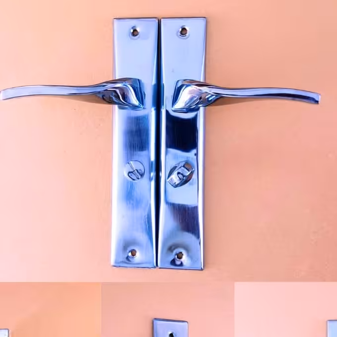 دستگیره درب دسته شکلاتی رنگ کروم اتاقی